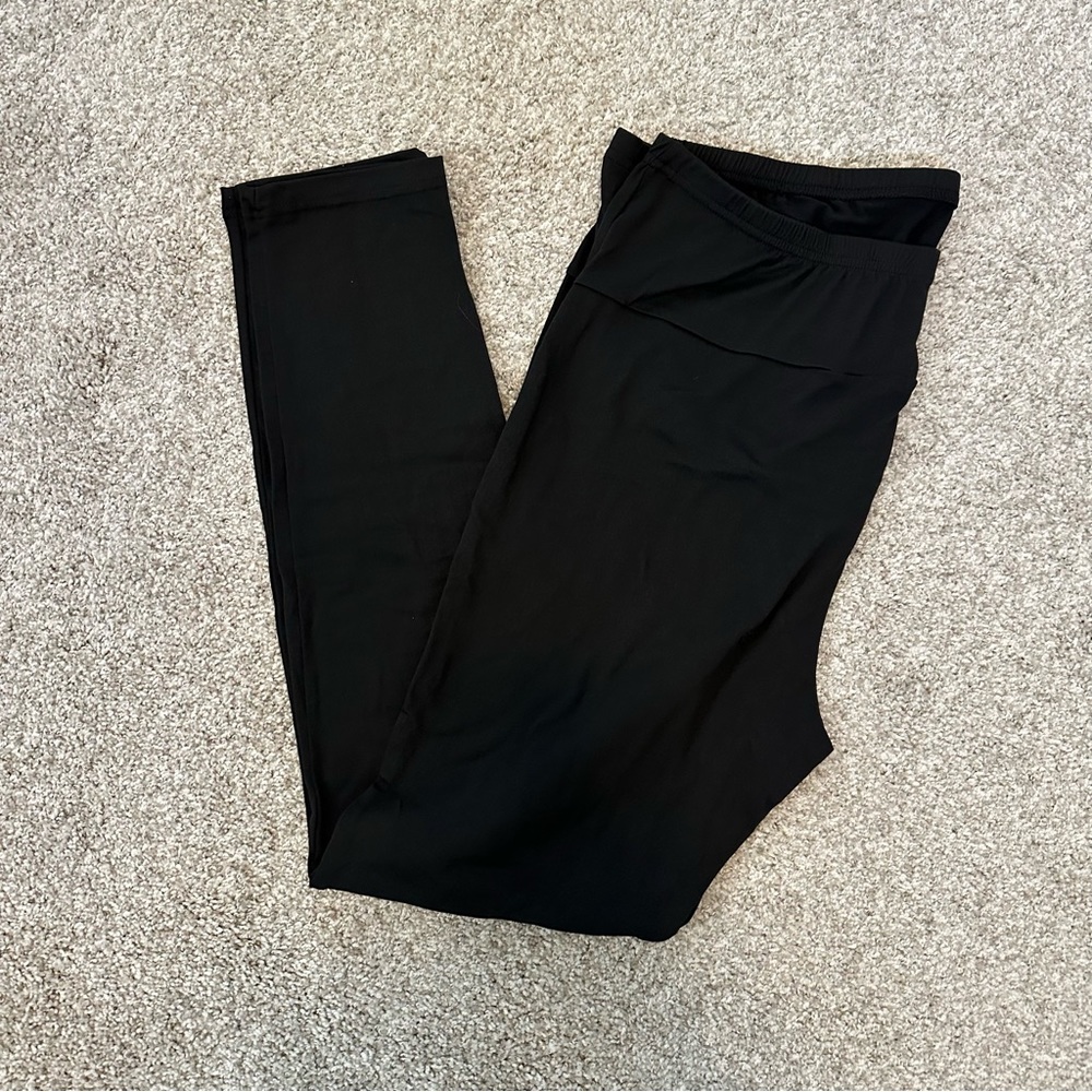 SHEIN Maternity Wide Waistband Solid Leggings